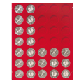 Box per monete con caselle rotonde per monete sciolte/set